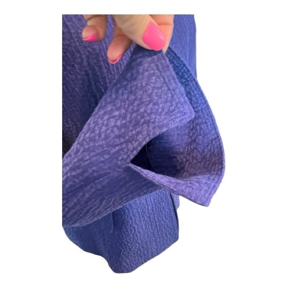 👚 NWOT JONES NEW YORK COLLECTION STUNNING Cobalt Blue Linen Silk Blazer | Sz 12 - Picture 4 of 11